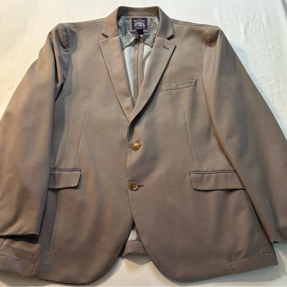 Savile Row Gray Sport Coat with Ornate Embellishments NWOT
